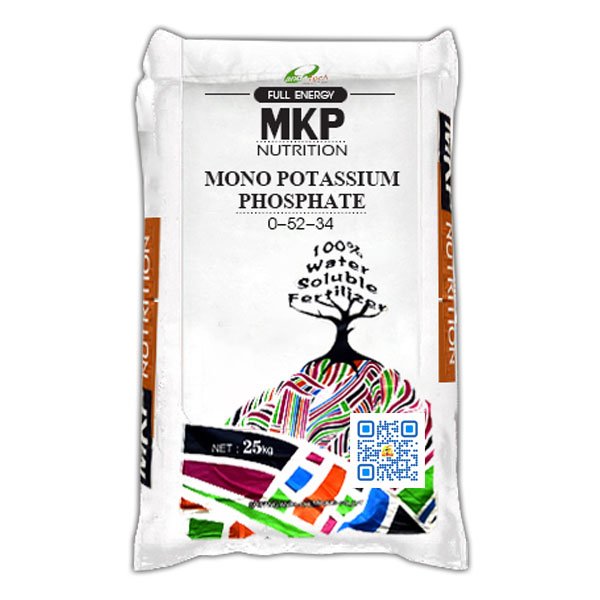 Peak 0-52-34 KH2PO4 Monopotassium Phosphate MKP แม่ปุ๋ย นำเข้าจีน สะสมอาหาร เตรียมดอก เพิ่มผลผลิต เพิ่้มการติดผล เพิ่มน้ำหนัก สร้างเนื้อ บรรจุ 25 กิโลกรัม