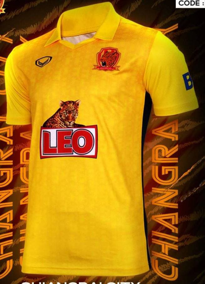 2021 Chiang Rai City FC Authentic Thailand Football Soccer League Jersey Yellow Away Player