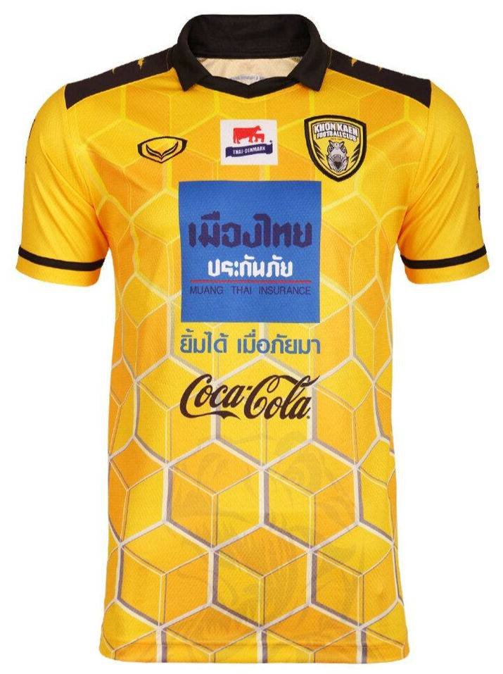 Khon Kaen FC Authentic Thailand Football Soccer League Jersey Home Yellow
