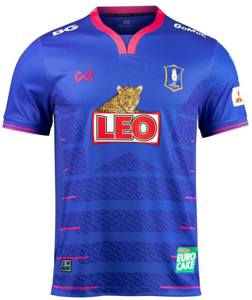 2022-23 BG Pathum United BGPU FC Thailand Football Soccer League Jersey Shirt Blue Home - Player Edition