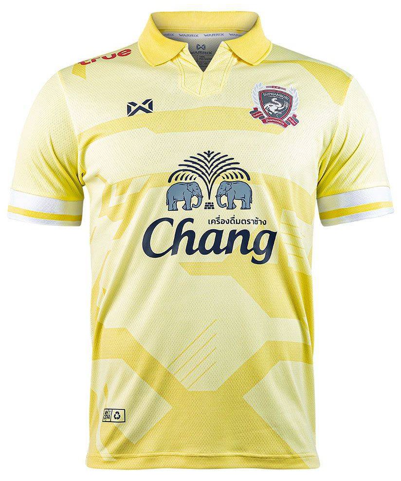 2021 Suphanburi FC Warrior Elephant Authentic Thailand Football Soccer League Jersey Yellow Away Player