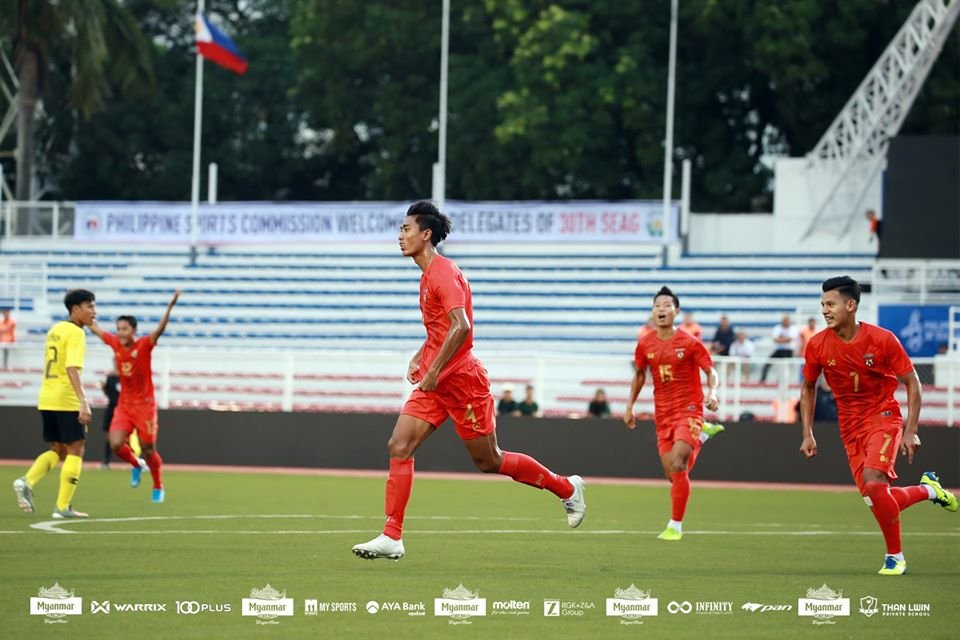 2020-2023 Myanmar National Team Football Soccer Authentic Genuine Jersey  Shirt Red - thailandoriginalmade