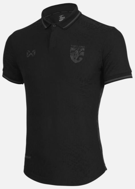 Limited 2022 - 23 Thailand National Team Thai Football Soccer Jersey Shirt Blackout Jersey Black Player Version