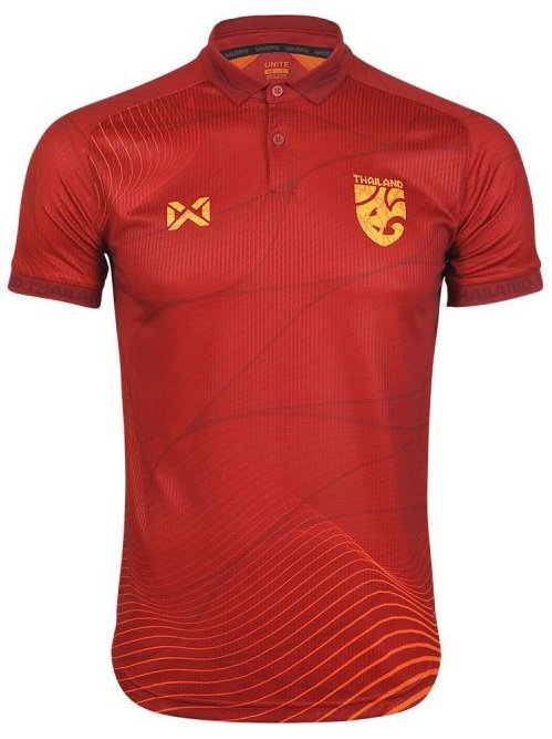 2022 - 23 Thailand National Team Thai Football Soccer Jersey Shirt Away Red Player Replica Kit