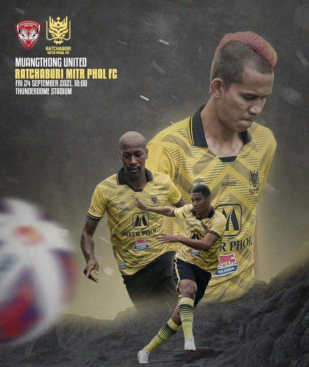 2021 Ratchaburi Mitr Phol FC Thailand Football Soccer League Jersey Shirt Third Yellow Player Edition