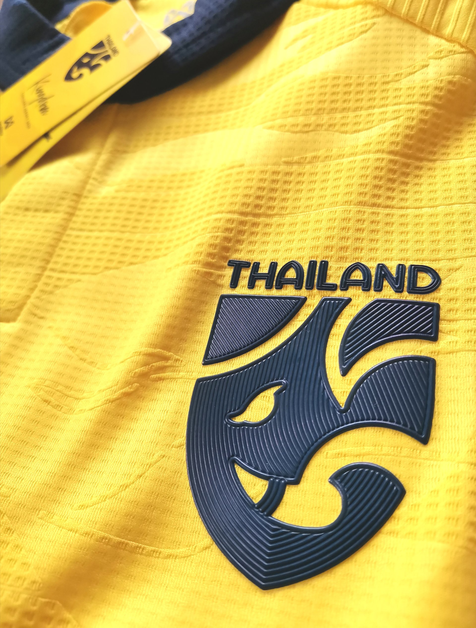 Thailand National Team No Logo Black Yellow Soccer Jersey - China