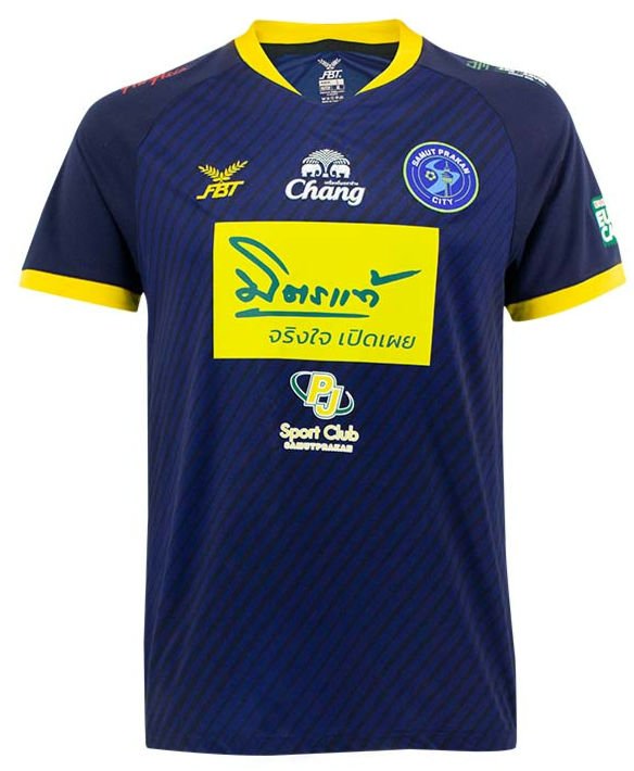 2022 - 2023 Samut Prakan City FC Authentic Thailand Football Soccer League Jersey Home Blue - Player Version