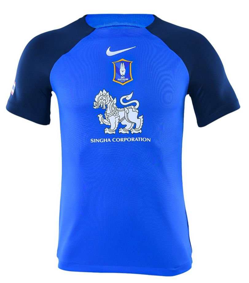 2023-24 BGPU FC Bangkok Glass BG Pathum United Singha Thailand Football Soccer League Jersey Shirt Home Blue - AFC Champion League (ACL) - Player Edition