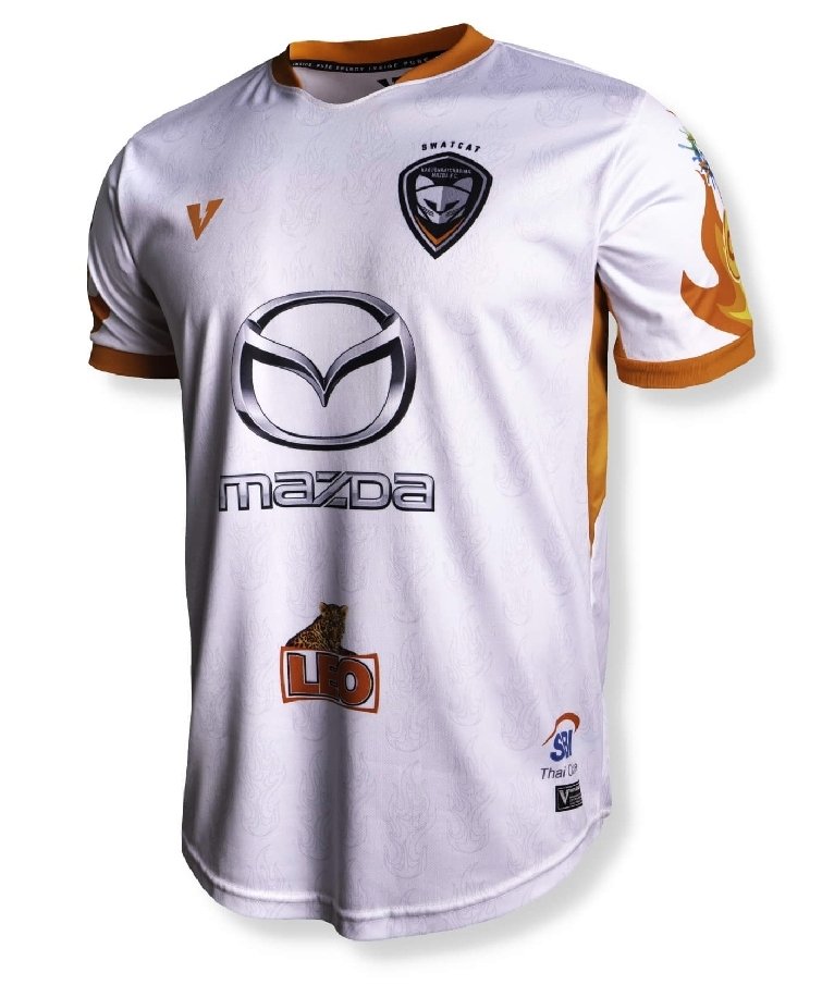 2023-24 Nakhonratchasima Mazda FC Thailand Football Soccer League Jersey Shirt Third White  - Player Edition