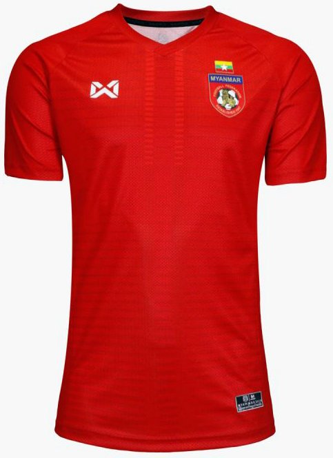 Myanmar National Team Football Soccer Authentic Genuine Jersey Shirt Red Player Edition