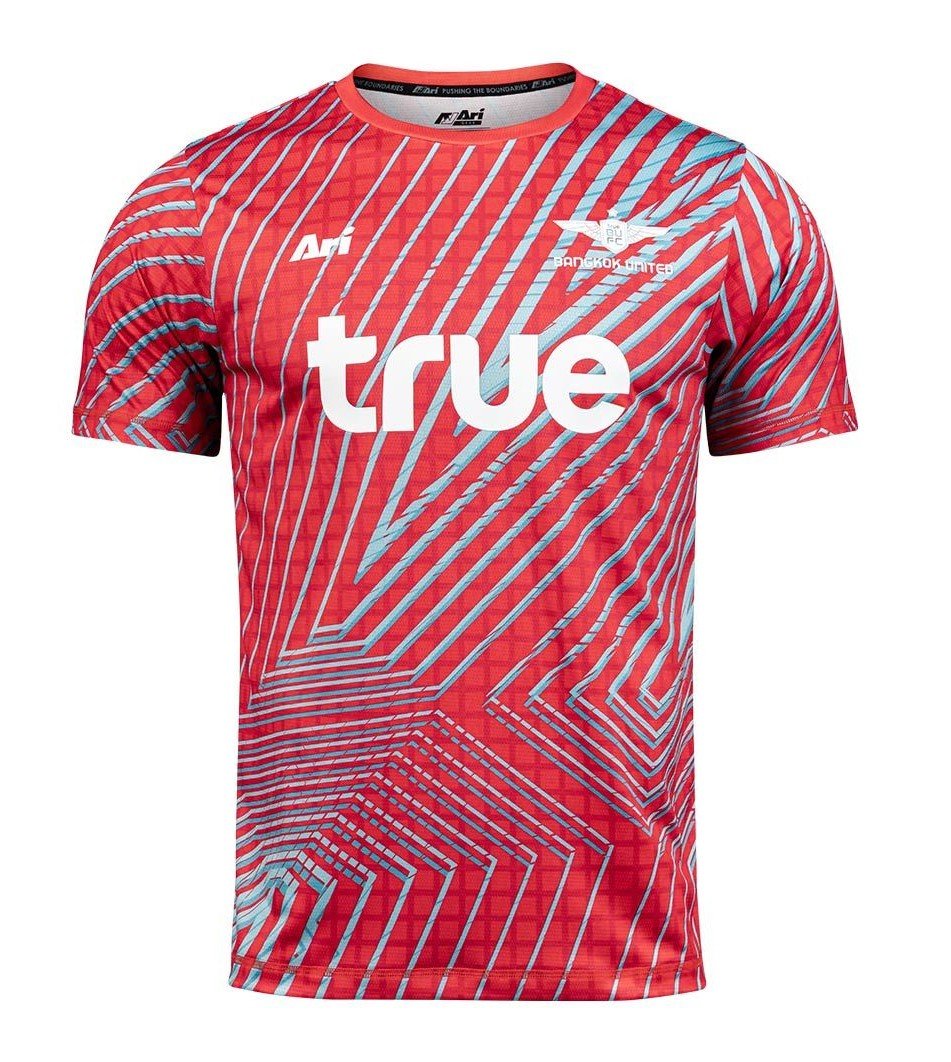 2023-24 Bangkok United Thailand Football Soccer League Training Jersey Shirt Red