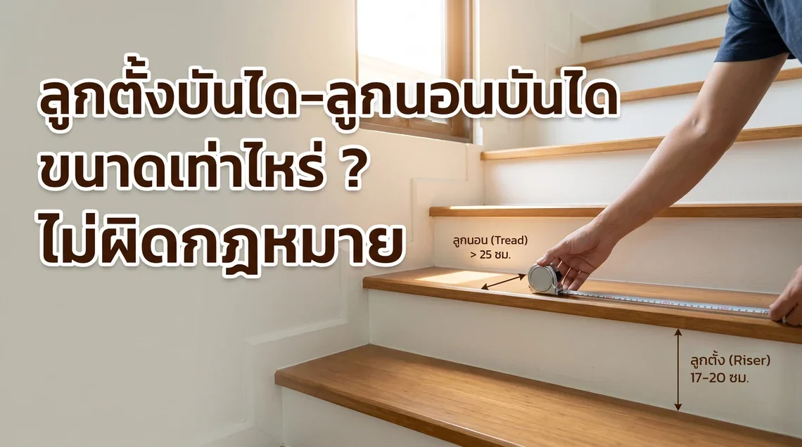ภาพปกรูปทรงและลักษณะของลูกตั้งบันไดและลูกนอนบันได