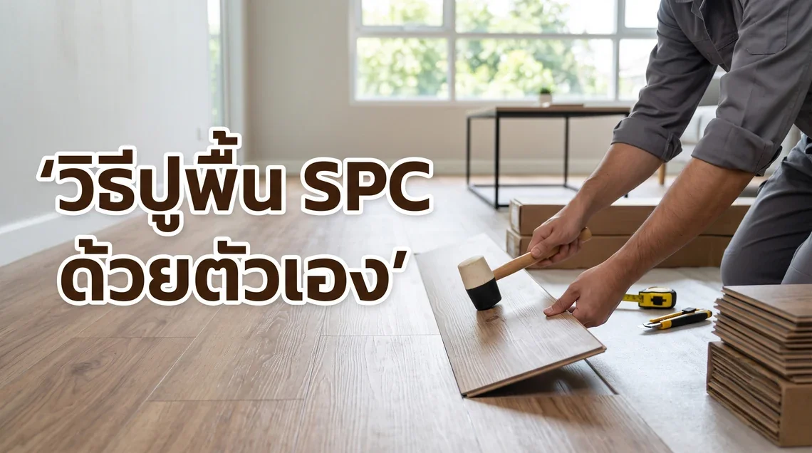 ภาพปกวิธีปูพื้น SPC ด้วยตัวเอง สวยงาม ปูง่าย ไม่ต้องง้อช่าง