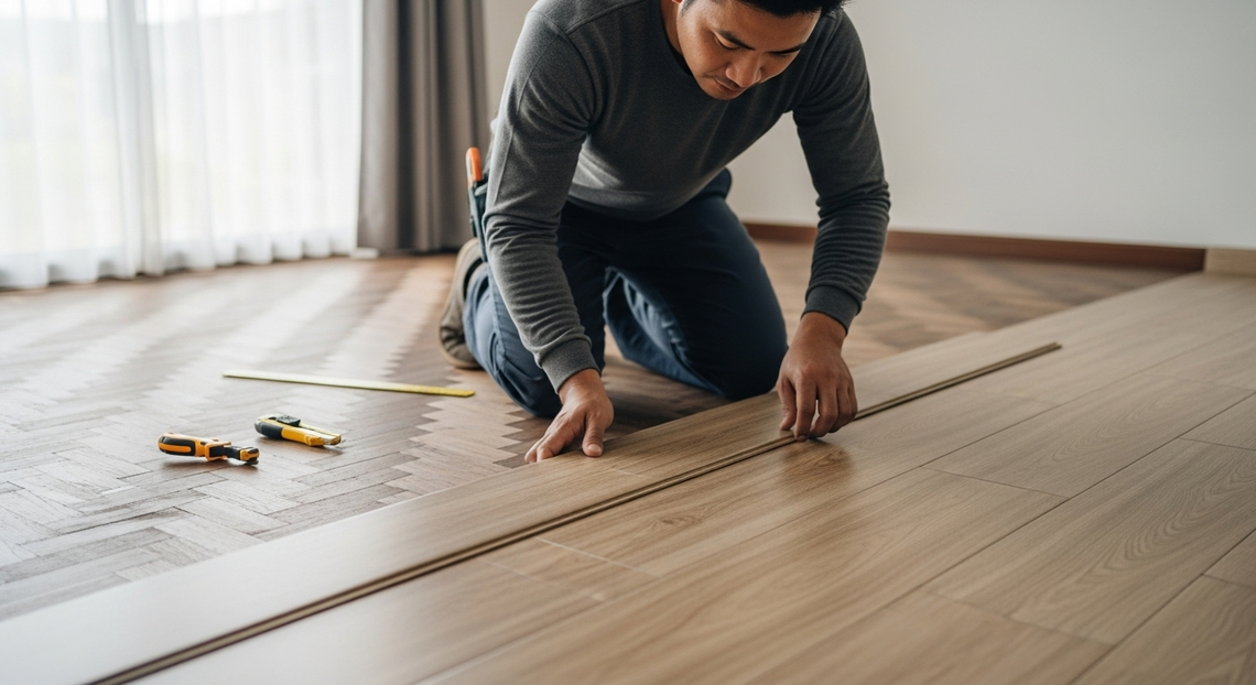 กระเบื้องยางปูทับปาเก้ได้ไหม ขั้นตอนการเตรียมพื้นก่อนติดตั้ง