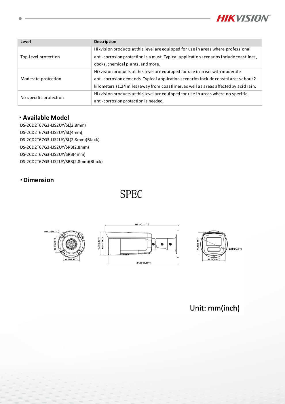 DS-2CD2T67G3-LIS2UY/S(L)(RB) page 5