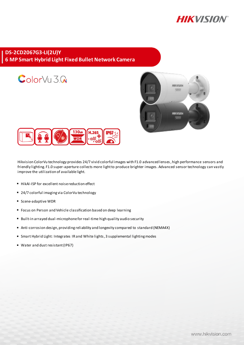 DS-2CD2067G3-LI(2U)Y สเปกหน้า 1