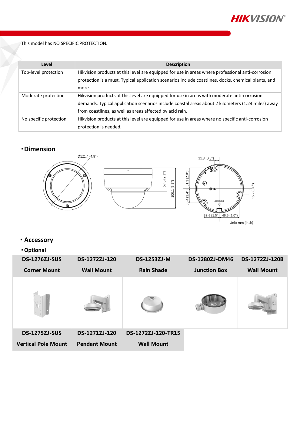 HIKVISION DS-2CD2127G2-SU ข้อมูลจำเพาะ หน้า 5