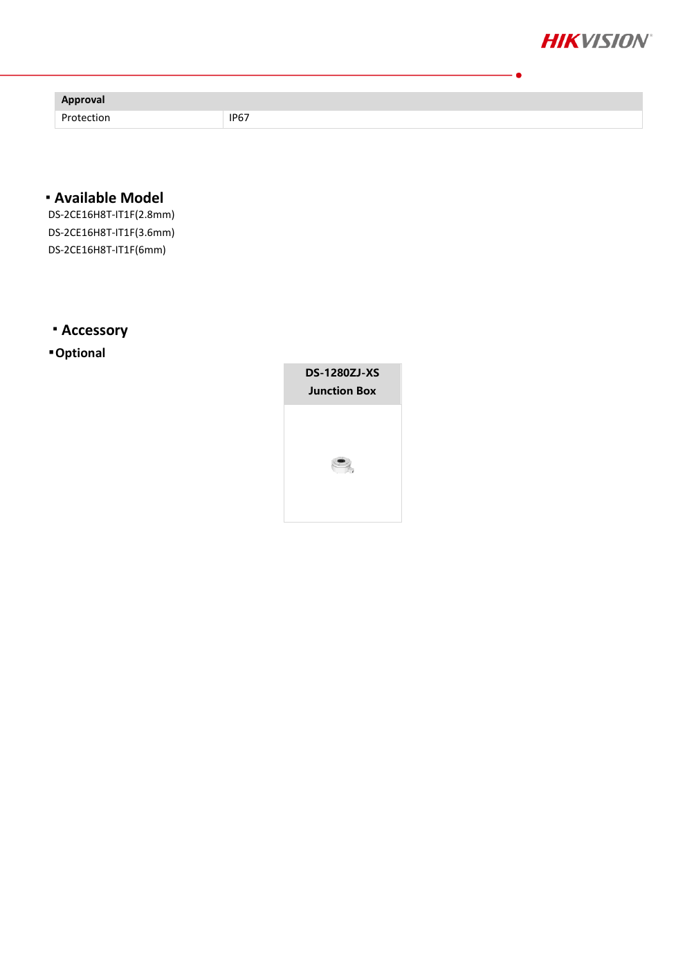 HIKVISION DS-2CE16H8T-IT1F สเปกหน้า 3