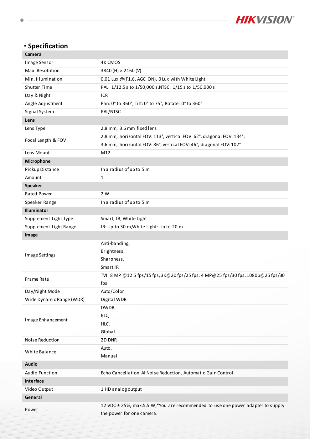 DS-2CE78U0T-LPTS specification page 2