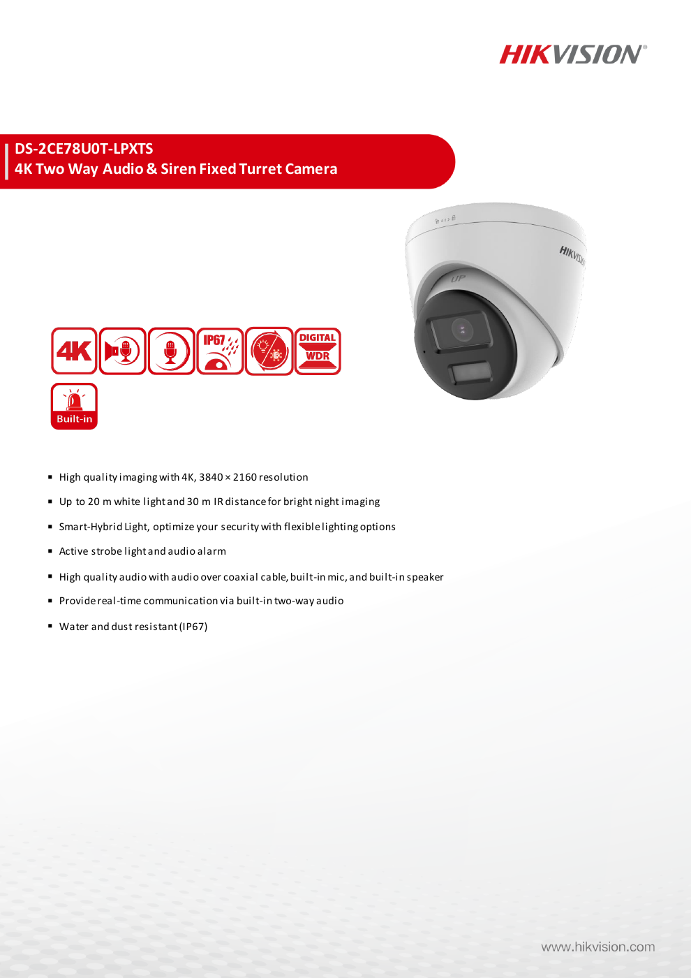 DS-2CE78U0T-LPXTS specification page 1
