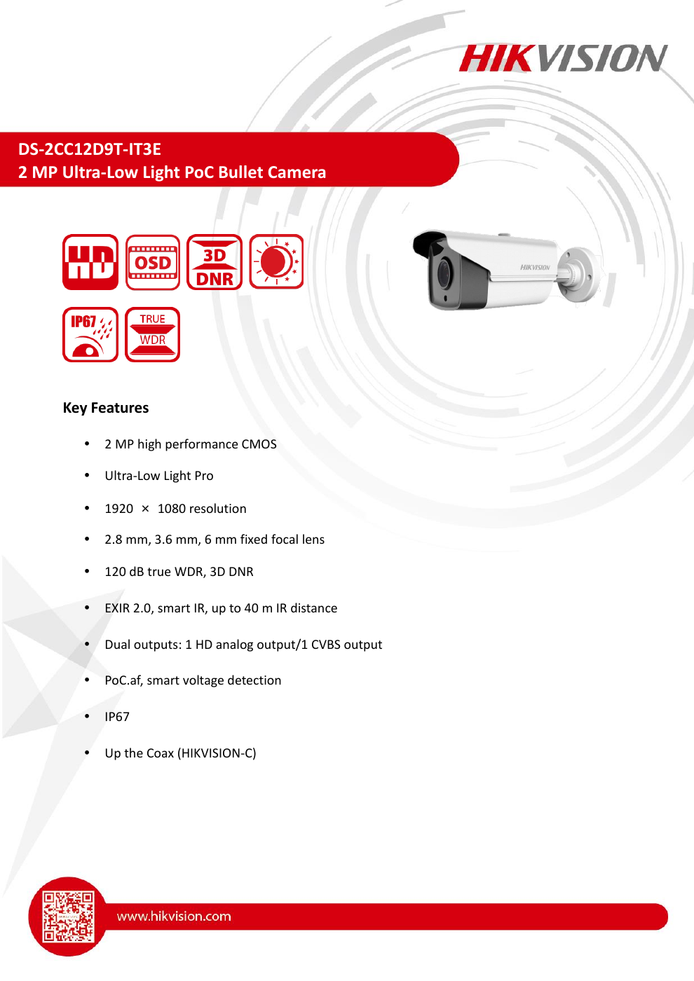 DS-2CC12D9T-IT3E specification page 1