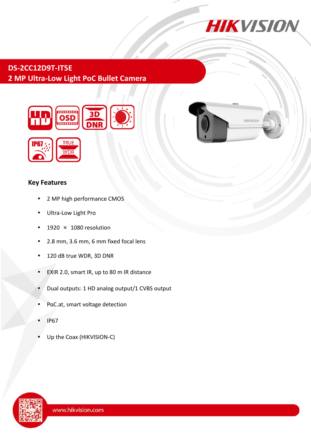 DS-2CC12D9T-IT5E specification page 1