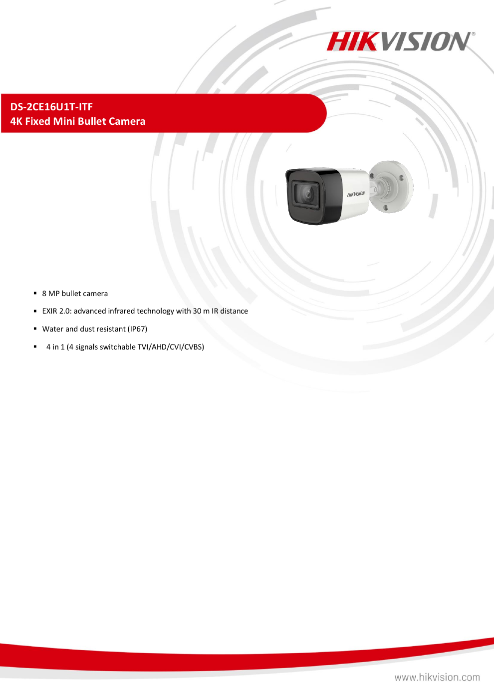 DS-2CE16U1T-ITF specification page 1