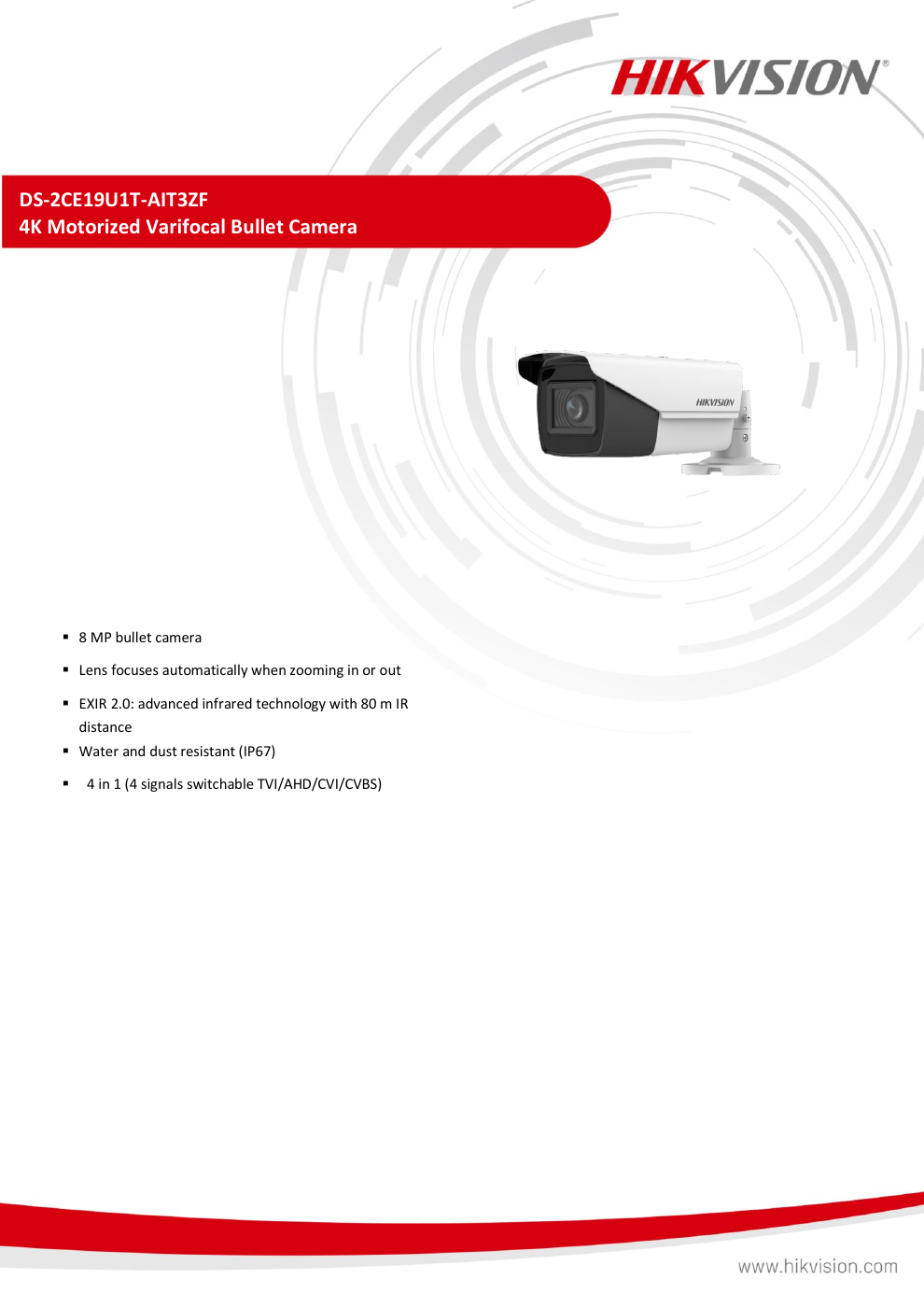 DS-2CE19U1T-AIT3ZF specification page 1