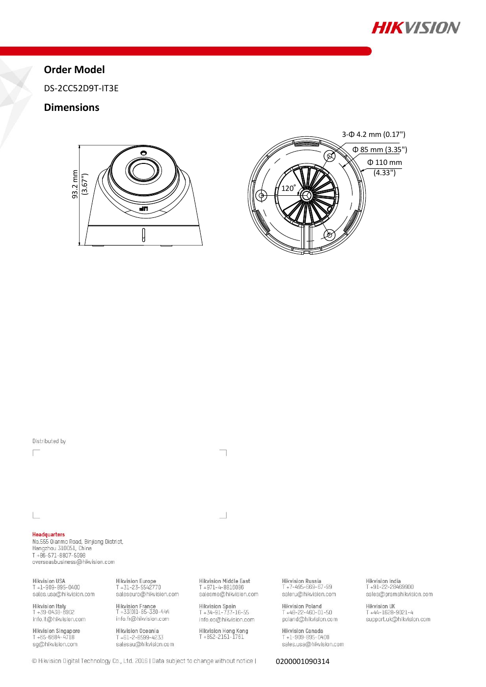 DS-2CC52D9T-IT3E specification page 3