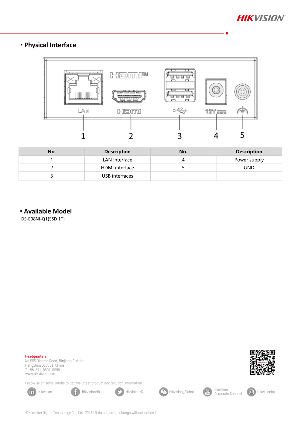 DS-E08NI-Q1 specification page 4