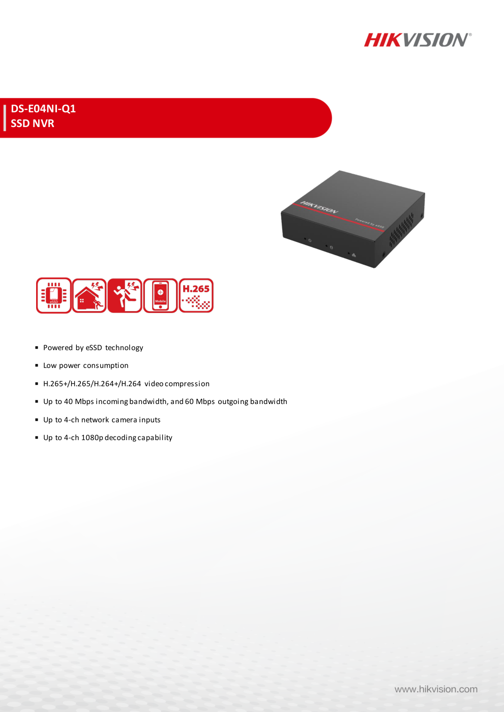 DS-E04NI-Q1 Data Sheet หน้า 1