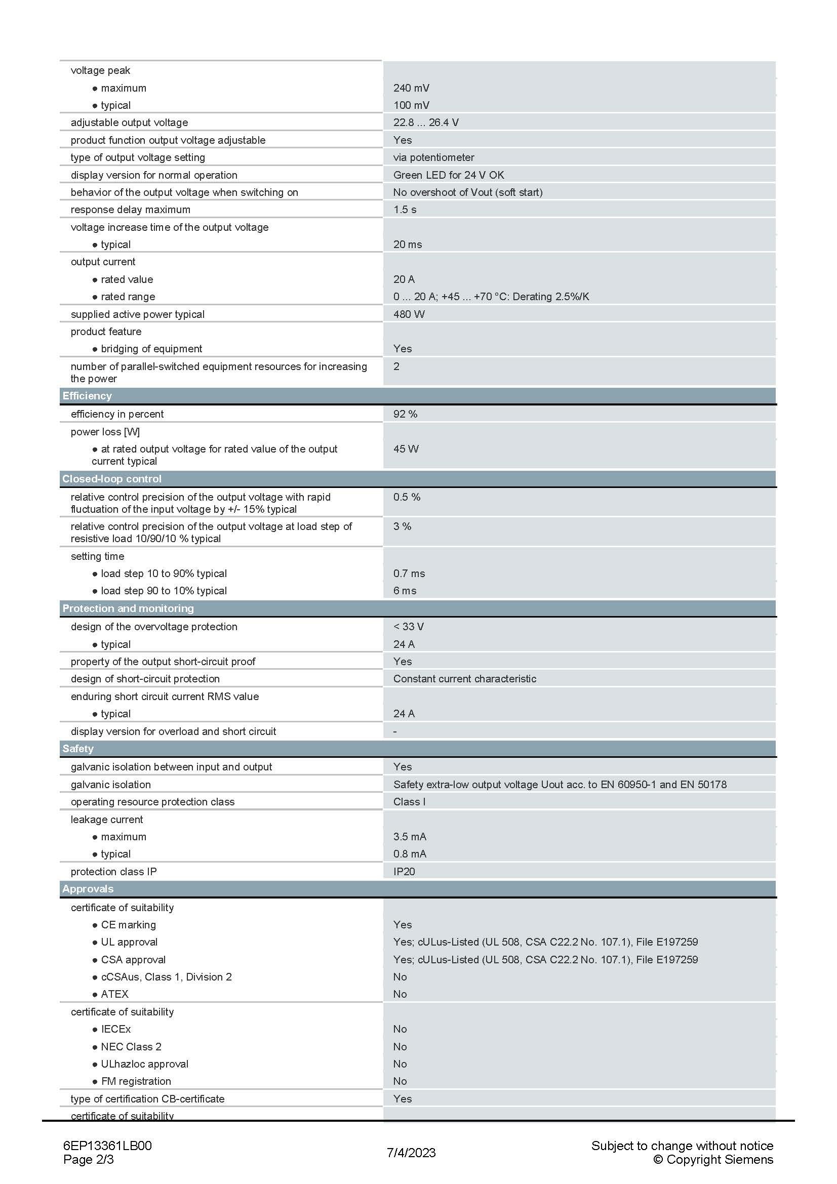 SIEMENS 6EP1336-1LB00 สเปกหน้า 2
