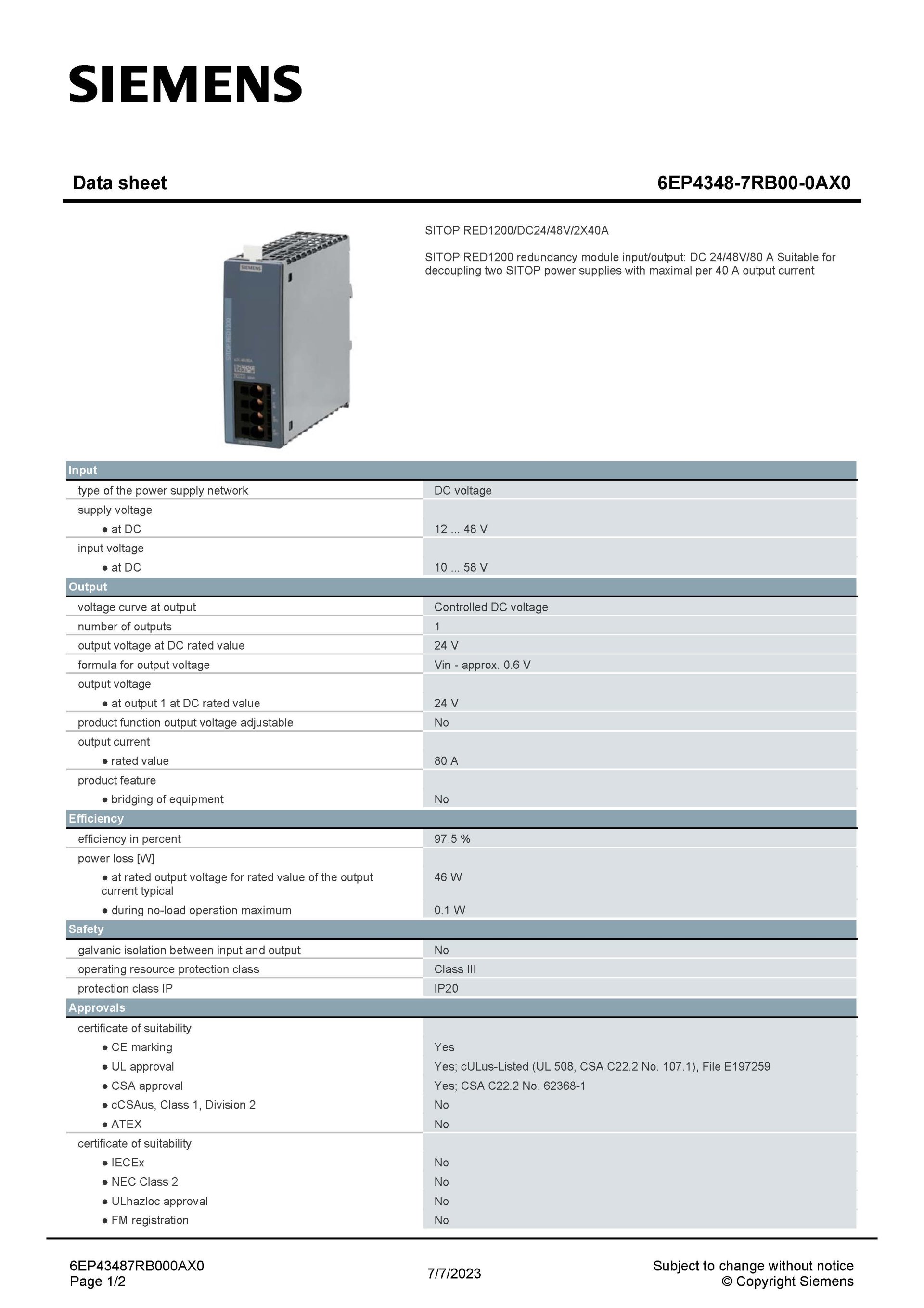 SIEMENS 6EP4348-7RB00-0AX0 สเปกหน้า 1