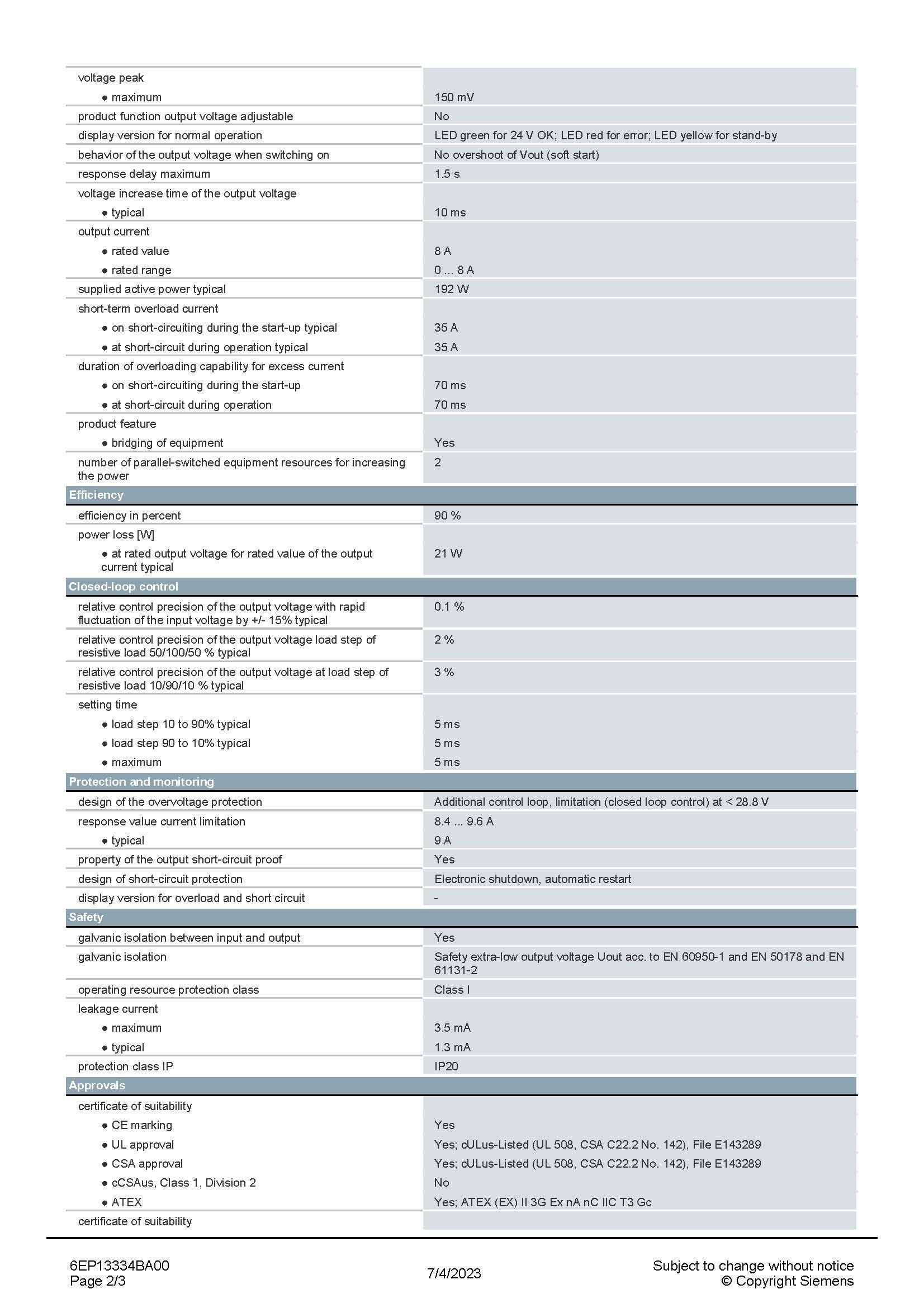 SIEMENS 6EP1333-4BA00 สเปกหน้า 2