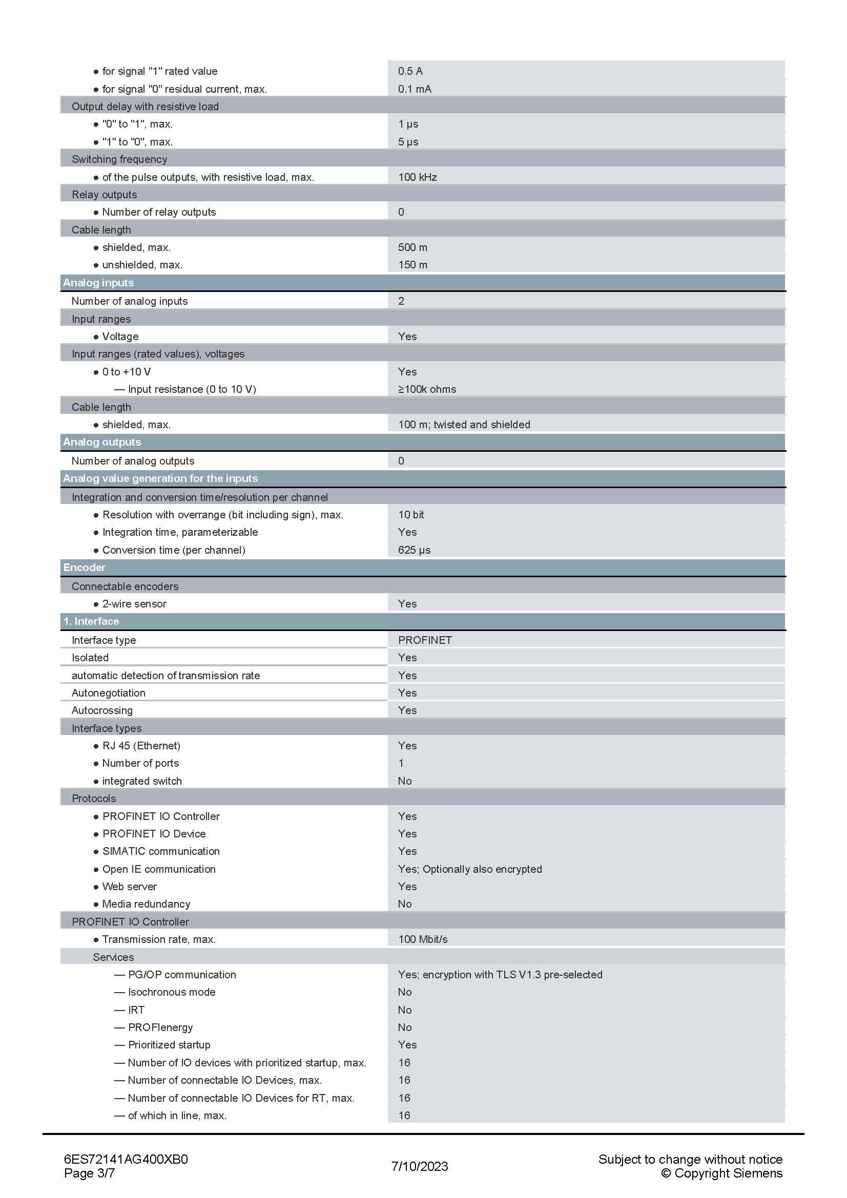 SIEMENS 6ES7214-1AG40-0XB0 สเปกหน้า 3