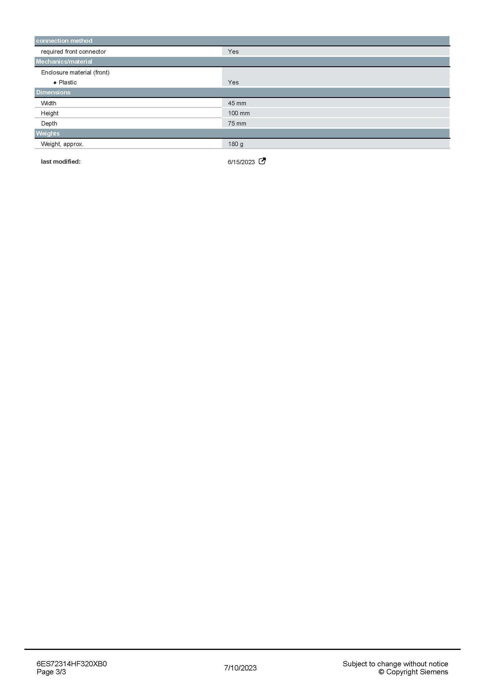 SIEMENS 6ES7231-4HF32-0XB0 สเปกหน้า 3