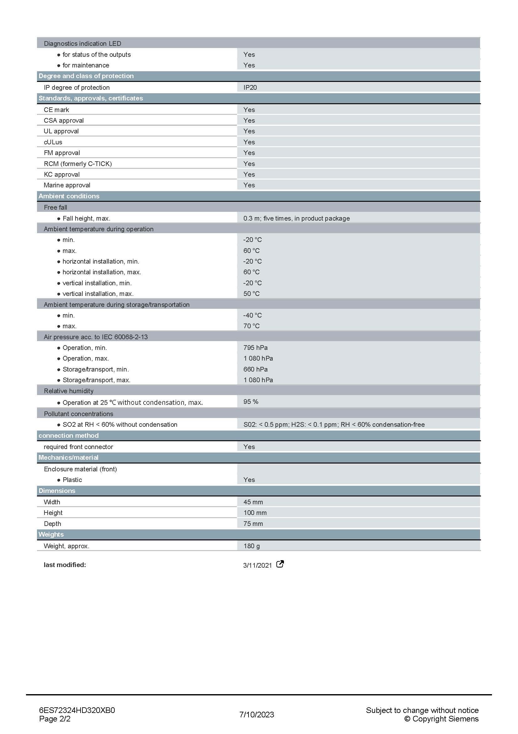 SIEMENS 6ES7232-4HD32-0XB0 สเปกหน้า 2