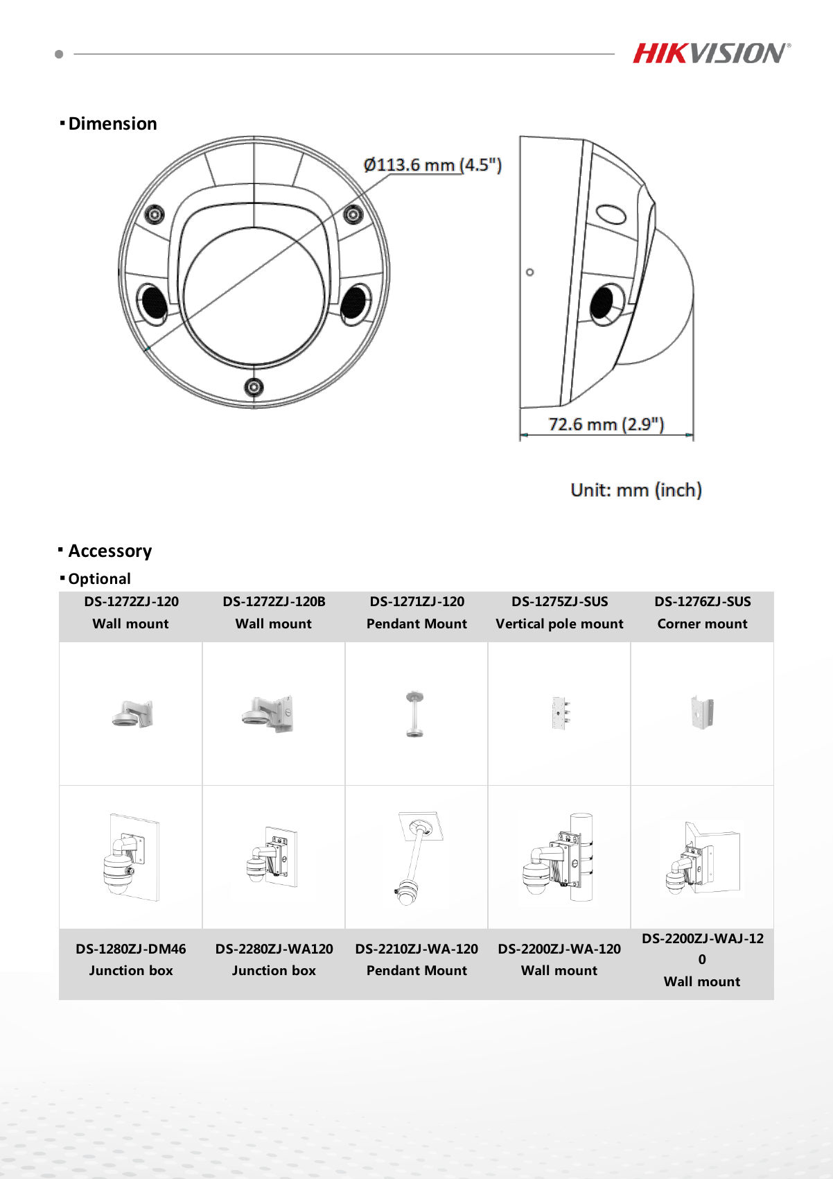 HIKVISION DS-2CD2583G2-I(S) Data Sheet page 5