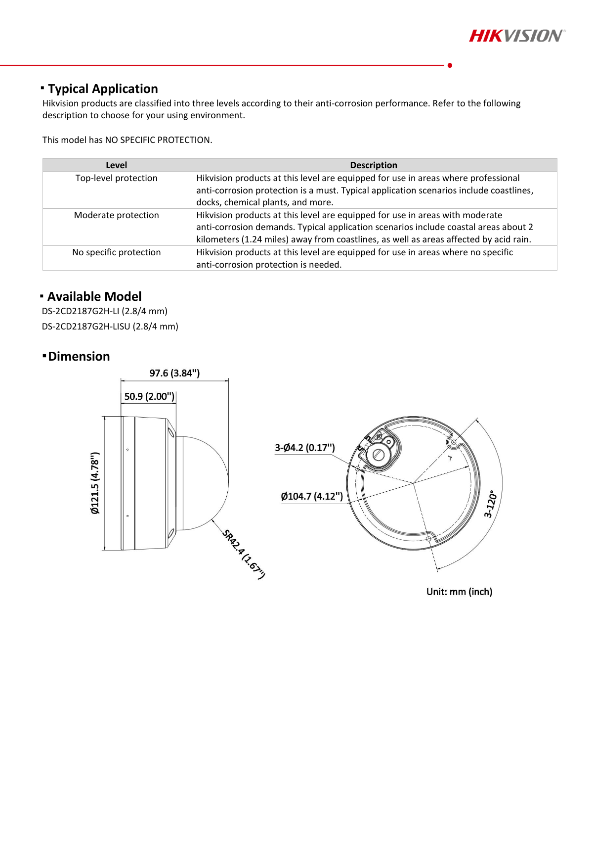 DS-2CD2187G2H-LI(SU) Data Sheet page 5