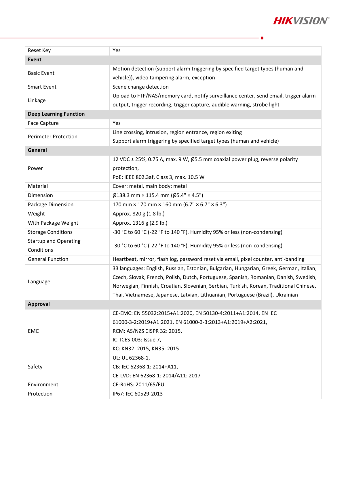 DS-2CD2387G2H-LISU/SL Data Sheet page 4