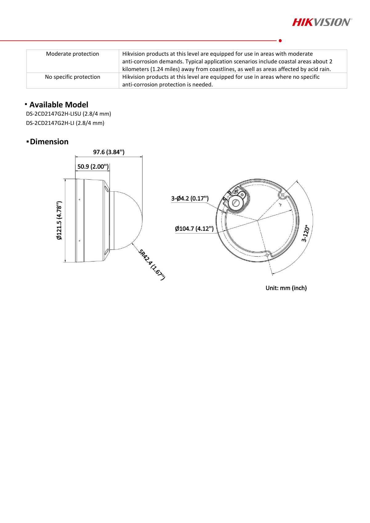 DS-2CD2147G2H-LI(SU) Data Sheet page 5