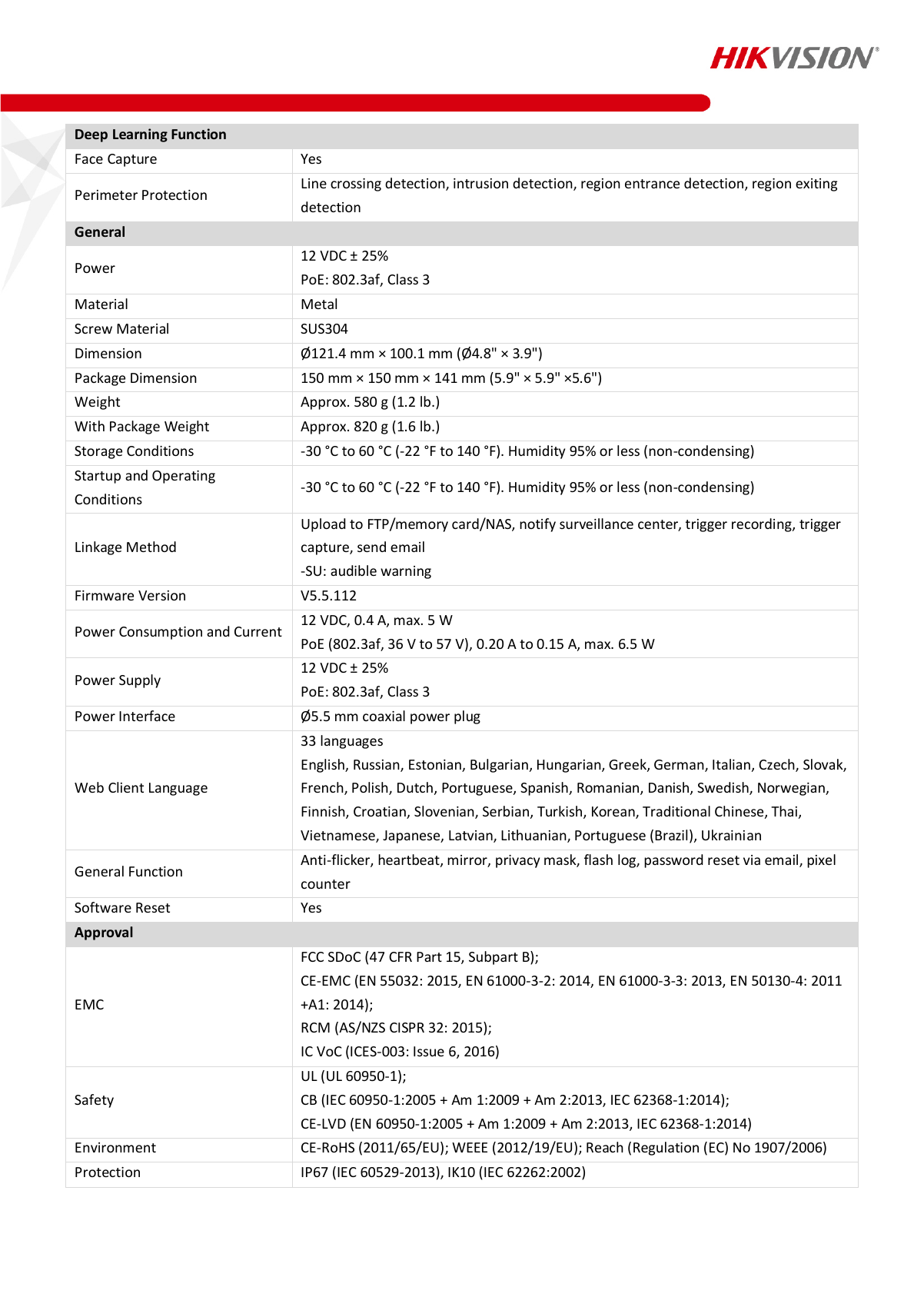 DS-2CD2147G2(-SU) Data Sheet page 4