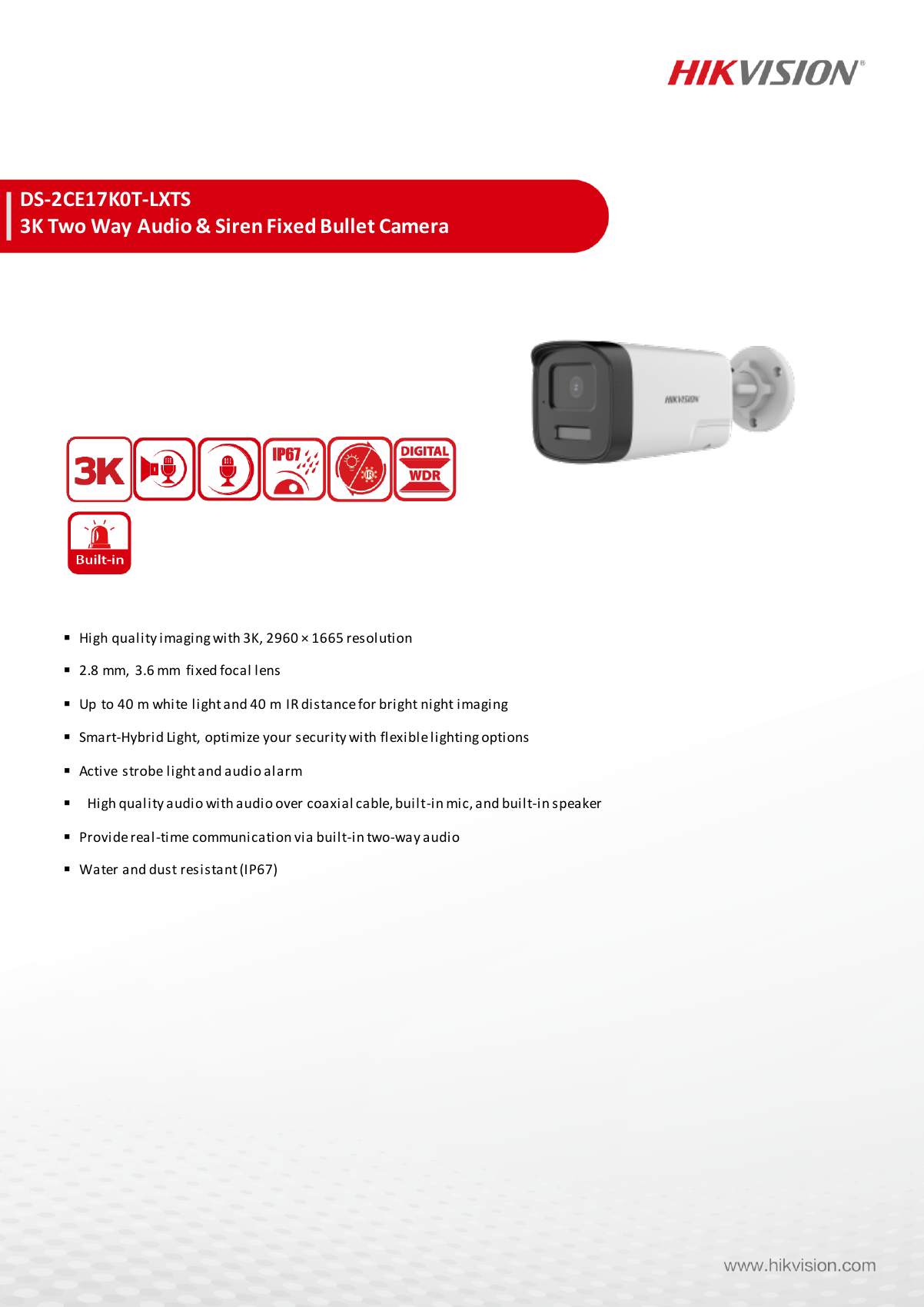 DS-2CE17K0T-LXTS specification page 1
