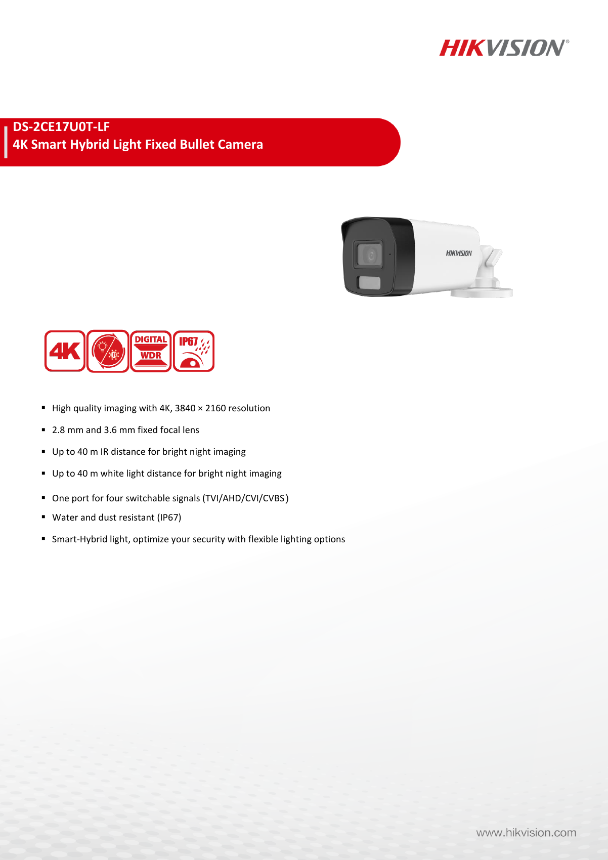DS-2CE17U0T-LF specification page 1