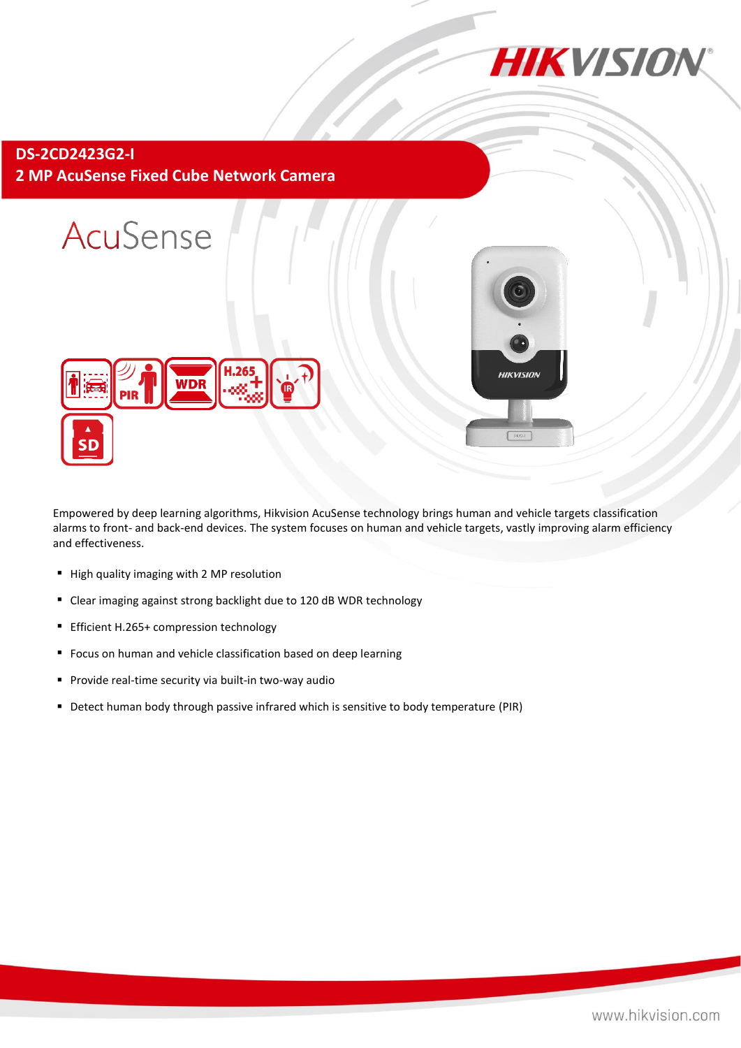 HIKVISION DS-2CD2423G2-I สเปกหน้า 1