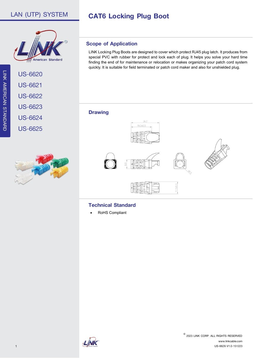 US-6624 Data Sheet หน้า 1