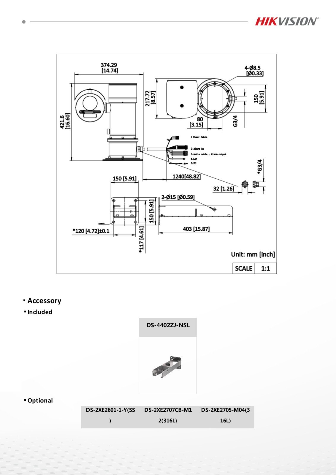 DS-2DY7845IXG-CXLWF(316L)(B) Data Sheet หน้า 6