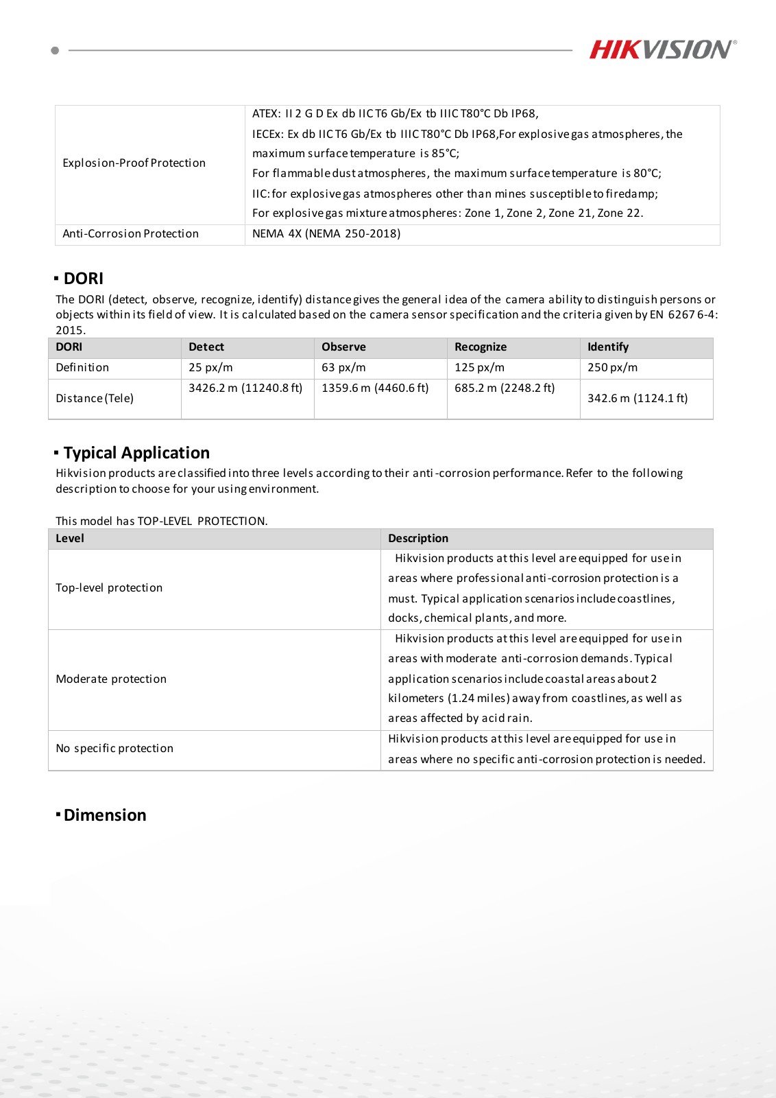 DS-2DY8436IXG0-DCXLWF(316L) Data Sheet หน้า 5
