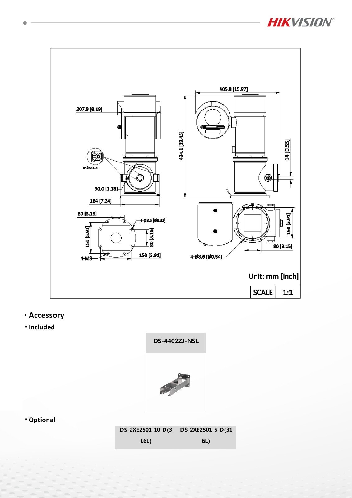 DS-2DY8845IXG0-DCXLWF(316L) Data Sheet หน้า 7