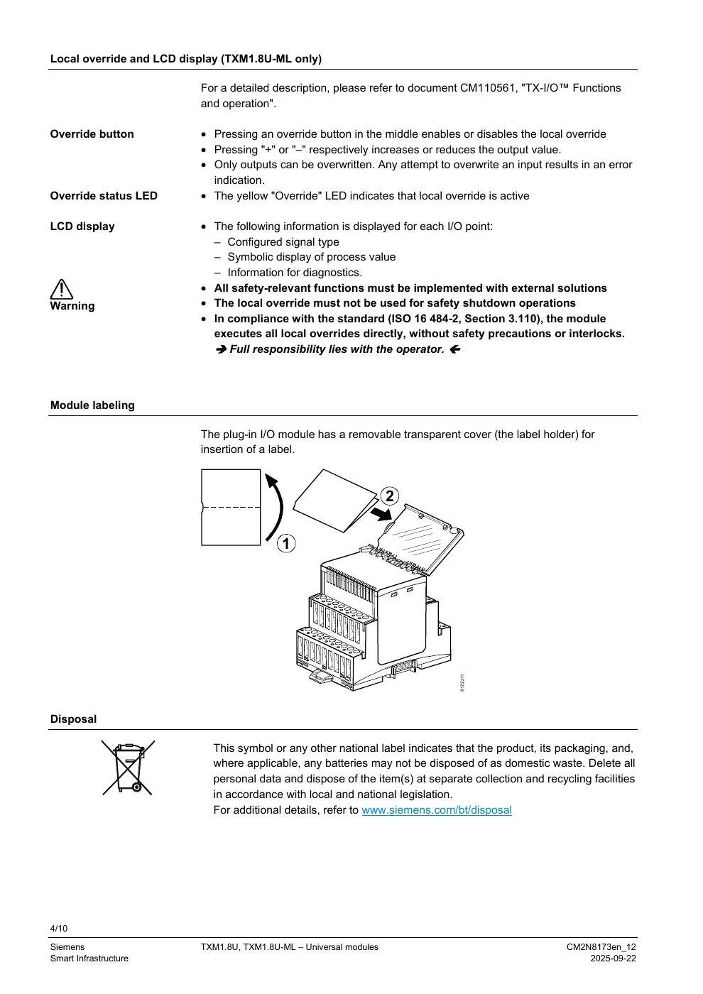 SIEMENS TXM1.8U Data Sheet หน้า 4